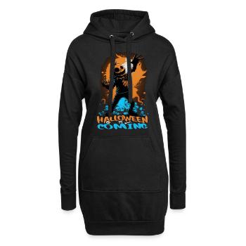 Halloween Jack O Lantern Dabbing Pumpkin - Sweat-shirt à capuche long Femme - noir - Devant