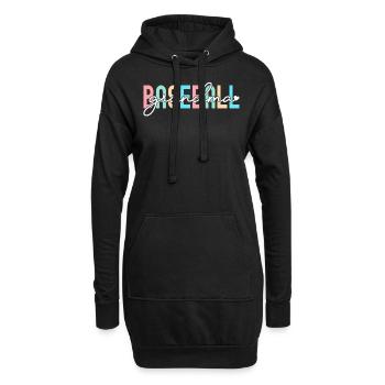 Retro Baseball Grand-mère Chemise Petits-fils Petits-enfants - Sweat-shirt à capuche long Femme - noir - Devant
