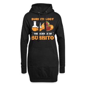 Burritologie La science du burrito - Sweat-shirt à capuche long Femme - noir - Devant