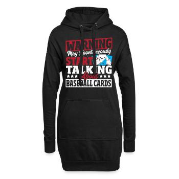 Warnung kann spontan anfangen, über - Hoodie-Kleid - Schwarz - Vorne