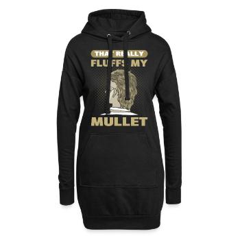 Cela apporte pas mal de mulet - Sweat-shirt à capuche long Femme - noir - Devant