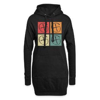 X-Symbol - Geocaching Geocacher - Sweat-shirt à capuche long Femme - noir - Devant