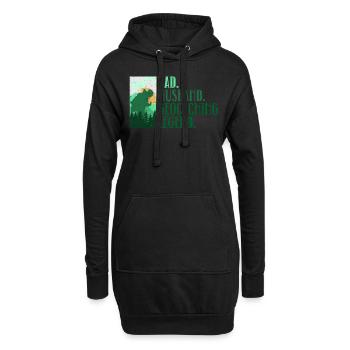 Père. Mari. Légende du géocaching. - Géocaching - Sweat-shirt à capuche long Femme - noir - Devant