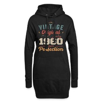 Juillet 1960 Anniversaire Juillet 1960 Original 1960 Juillet - Sweat-shirt à capuche long Femme - noir - Devant
