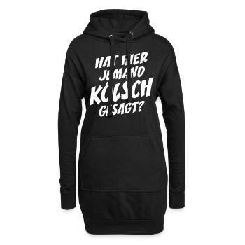Hat Hier Jemand Kölsch Gesagt Kölner Karneval Köln - Hoodie-Kleid - Schwarz - Vorne