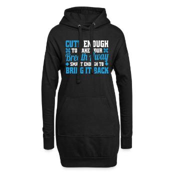 Cute Enough To Take Your Breath Away Arzt Ärztin - Hoodie-Kleid - Schwarz - Vorne