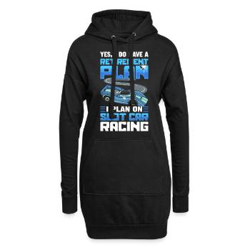 Plan de retraite Slot Car Racing Slot Car Racer - Sweat-shirt à capuche long Femme - noir - Devant