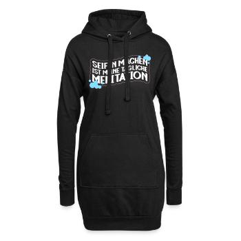 Seifen Machen Ist Meine Tägliche Meditation - - Hoodie-Kleid - Schwarz - Vorne