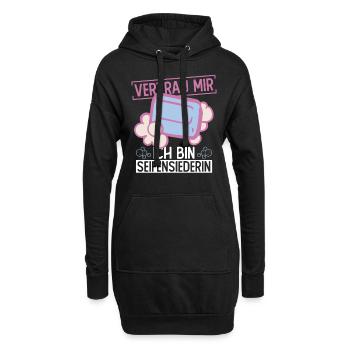 Vertrau Mir - Ich Bin Seifensiederin - Seife - Hoodie-Kleid - Schwarz - Vorne