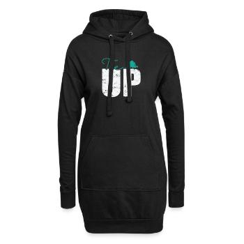 Attacher le judo - Sweat-shirt à capuche long Femme - noir - Devant