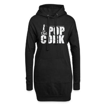 Le Pop Cork Golf - Sweat-shirt à capuche long Femme - noir - Devant