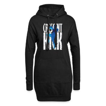 Crescent Kick Kickboxing - Sweat-shirt à capuche long Femme - noir - Devant
