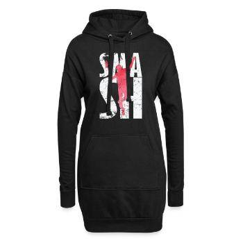 Smash Badminton - Hoodie-Kleid - Schwarz - Vorne