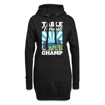 Table Tennis Champion Ping Pong - Sweat-shirt à capuche long Femme - noir - Devant
