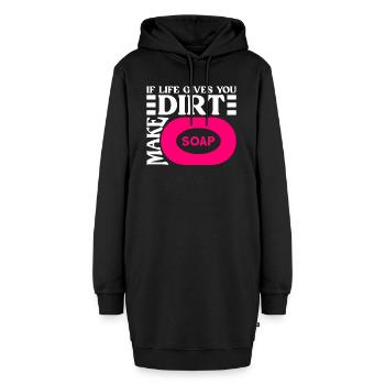 savon fabrication savon savonnière savonnerie savon chaudière - Sweat-shirt à capuche long Femme - noir - Devant