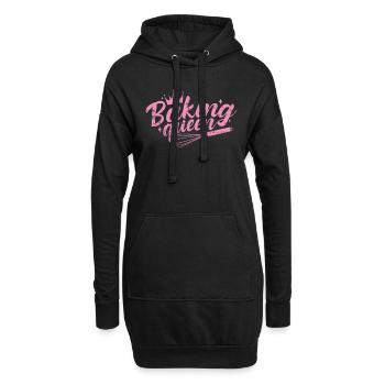 Baking Queen Konditor Torte - Hoodie-Kleid - Schwarz - Vorne