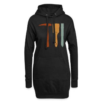 Rockhound’s Toolkit Retro Colors - Rockhounding - Sweat-shirt à capuche long Femme - noir - Devant