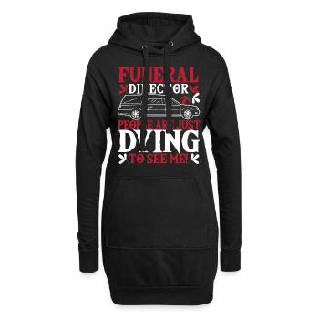 Directeurs de funérailles Les gens me veulent - Sweat-shirt à capuche long Femme - noir - Devant