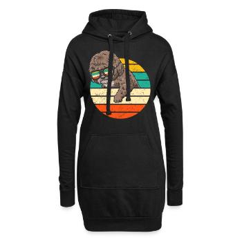 Perro De Agua Español Hund Spanischer Wasserhund - Hoodie-Kleid - Schwarz - Vorne