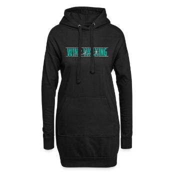 Wing Walker addict Hobby - Hoodie-Kleid - Schwarz - Vorne
