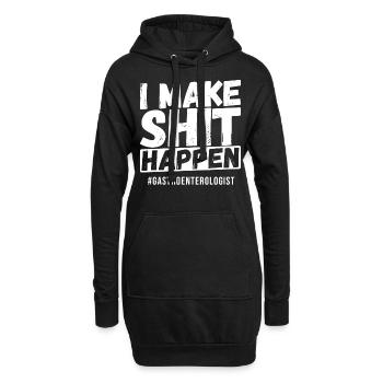 Je fais de la merde #Gastroenterologe - Sweat-shirt à capuche long Femme - noir - Devant