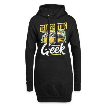 Trainspotting Geek Trainspotter Train Spotting - Sweat-shirt à capuche long Femme - noir - Devant