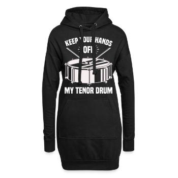 Tenor Schlagzeuger - Hoodie-Kleid - Schwarz - Vorne