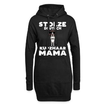Deutsch Kurzhaar Mama - Hoodie-Kleid - Schwarz - Vorne