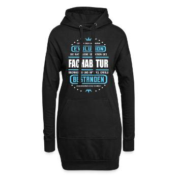 Fachabitur bestanden -Schulabschluss Design - Hoodie-Kleid - Schwarz - Vorne
