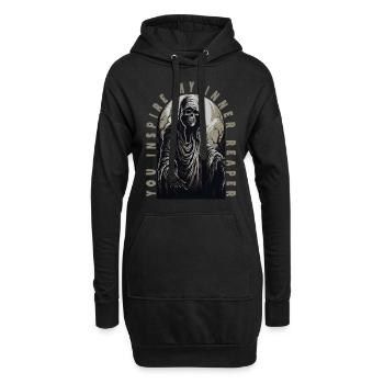 Gruseliger SensenmannYou Inspire My Inner Reaper - Hoodie-Kleid - Schwarz - Vorne