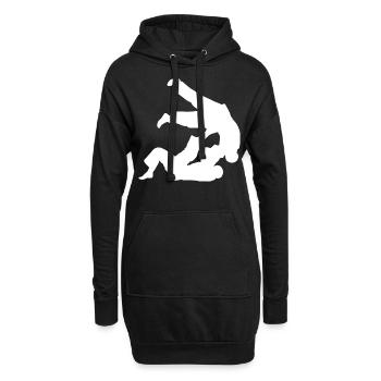 Brazilian Jiu-Jitsu BJJ - Hoodie-Kleid - Schwarz - Vorne