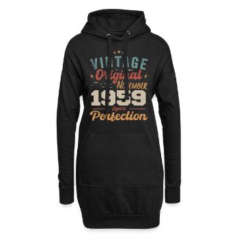 Legendär Seit November 1959 - 1959 - Hoodie-Kleid - Schwarz - Vorne