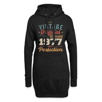 Légendaire depuis novembre 1977 - 1977 - Sweat-shirt à capuche long Femme - noir - Devant