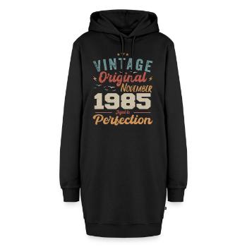 Legendär Seit November 1985 - 1985 - Hoodie-Kleid - Schwarz - Vorne