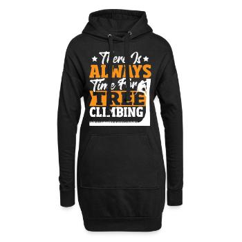 There Is Always Time For Tree Climbing Tree - Hoodie-Kleid - Schwarz - Vorne