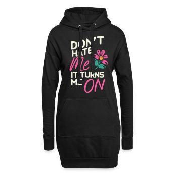 Ne me déteste pas, ça m’excite sur les dictons sarcastiques - Sweat-shirt à capuche long Femme - noir - Devant