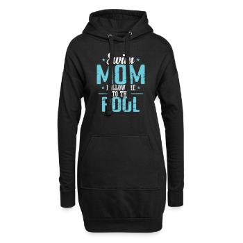 Swim Mom follow me to the Pool Sport - Hoodie-Kleid - Schwarz - Vorne
