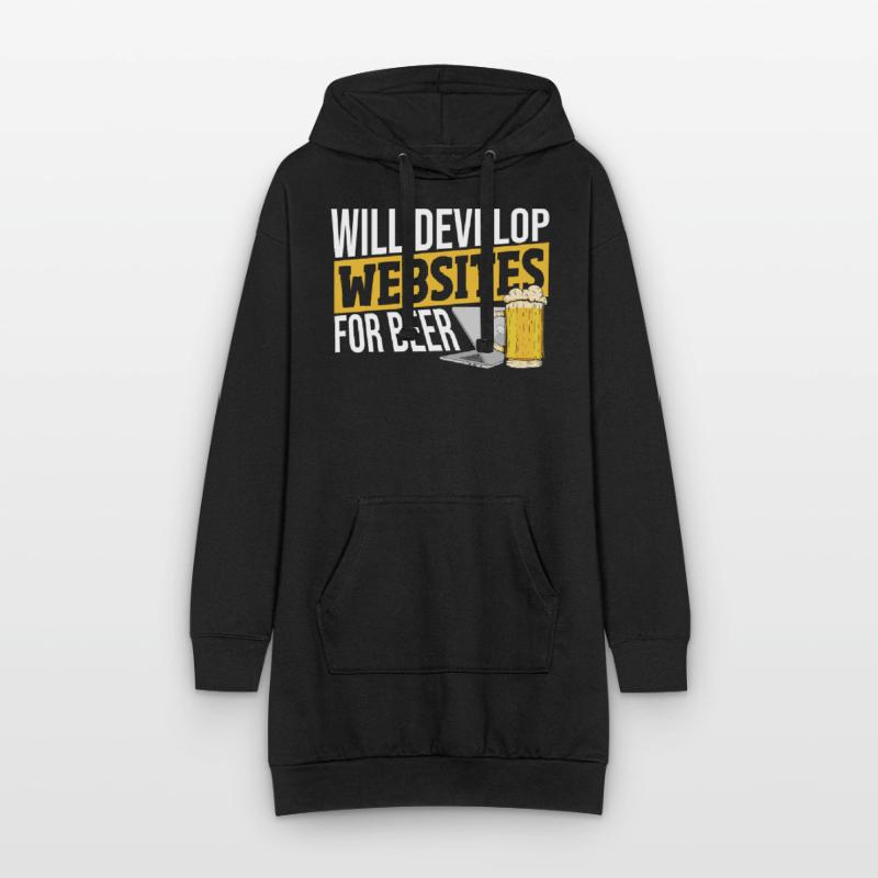 Will Develop Websites For Beer Web Developer Hoodie-Kleid