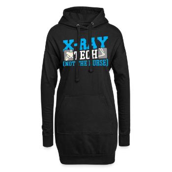 Technicien en radiologie (pas l’infirmière) - Sweat-shirt à capuche long Femme - noir - Devant