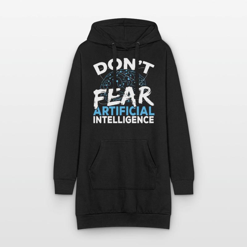 Digital Brain AI Deep Learning Neural Network AI Hoodie Dress