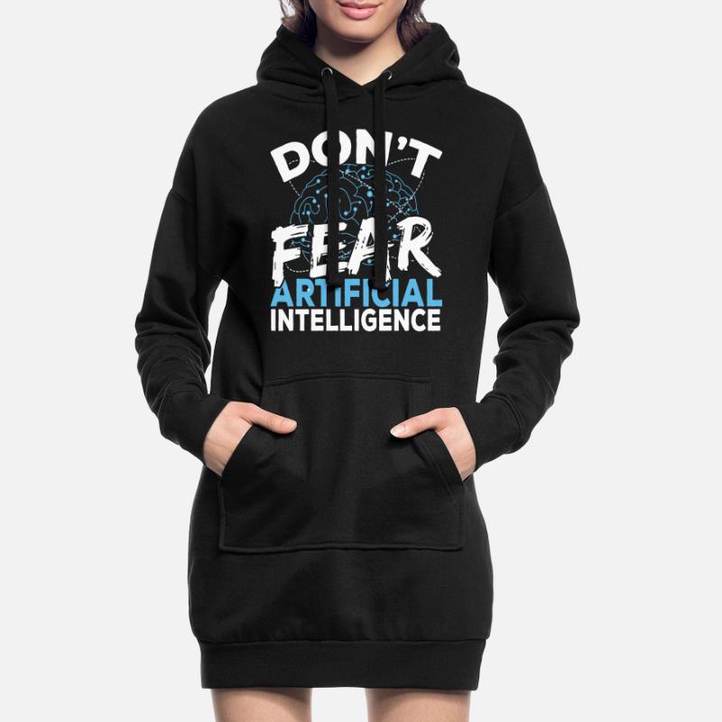 Digital Brain AI Deep Learning Neural Network AI Hoodie Dress