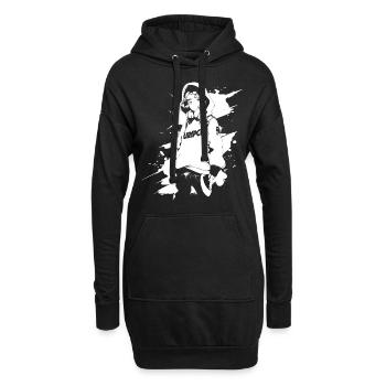 Shibuya's cool Cyberpunk Style Anime Boy Otaku - Hoodie-Kleid - Schwarz - Vorne