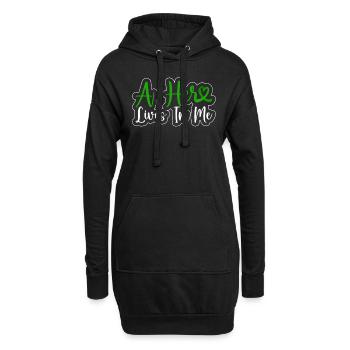 Don d’organes Greffe d’organes Don d’organes - Sweat-shirt à capuche long Femme - noir - Devant