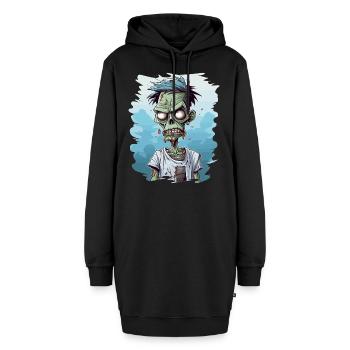 Zombie Zombies Untote Halloween - Hoodie-Kleid - Schwarz - Vorne
