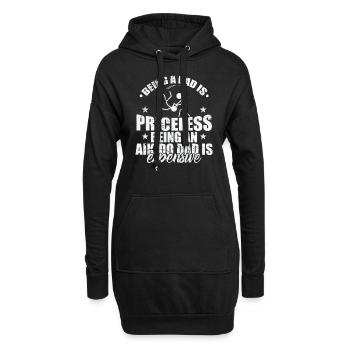 Being an Aikido Dad is Expensive Kampfsport - Hoodie-Kleid - Schwarz - Vorne