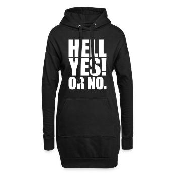 Enfer Oui Ou Non Hustle Training Fitness Dites Non - Sweat-shirt à capuche long Femme - noir - Devant