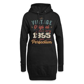 Januar 1995 Legende seit 29 Jahren - Hoodie-Kleid - Schwarz - Vorne
