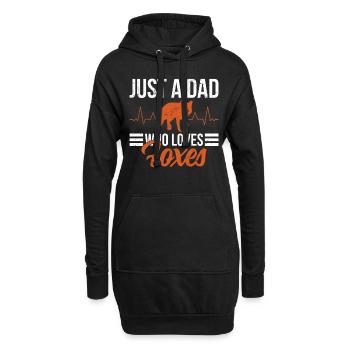Lustige Geschenke für Fuchsliebhaber - Hoodie-Kleid - Schwarz - Vorne