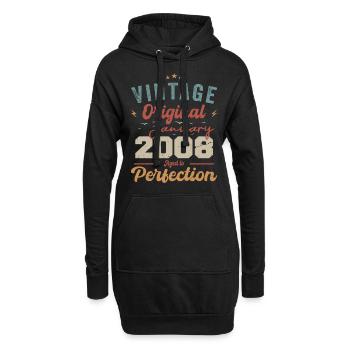 Janvier 2008 Légende depuis 16 ans - Sweat-shirt à capuche long Femme - noir - Devant