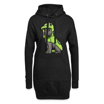 Chien Staffordshire Bull Terrier à - Sweat-shirt à capuche long Femme - noir - Devant